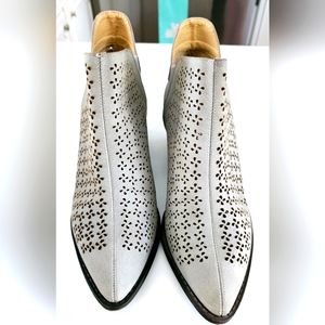 Grey Soft Suede Booties